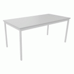 TABLE DE RÉUNION TREFF 160 X 80 GRIS CLAIR / BLANC