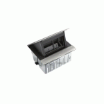 BLOC ESCAMOTABLE À ÉQUIPER - 4 MODULES INOX - INCARA™ POP-UP LEGRAND