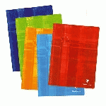 LOT DE 5 - CAHIER PIQUÉ CLAIREFONTAINE METRIC A4+ 24 X 32 CM GRANDS CARREAUX 96 PAGES