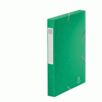 CHEMISE BOX CARTE CARTOBOX EXACOMPTA 24 X 32 CM DOS 4 CM VERTE