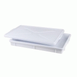 MATFER - CAGETTE EMPILABLE BLANC 640 X 420 X 60 MM - 140550