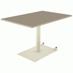 TABLE MANO MOB 120X80 T6 STRA ABS CHÊNE BORDALINO/BEIGE 1013 - MOBIDECOR