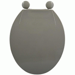 ABATTANT WC - POLYPROPYLÈNE - CHARNIÈRES PS - TAUPE MSV