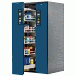 ARMOIRE V-MOVE-90-BAC RÉTENTION-819MM -CAILLEBOTIS- BLEU-8 - ASECOS