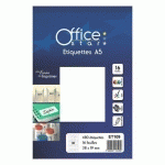 ETIQUETTE OFFICE STAR BLANCHES 38 X 19 MM
