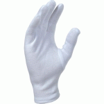 GANTS À USAGE SPÉCIFIQUE EN COTON INTERLOCK BLANCHI AVEC OURLET TAILLE 9 - SINGER SAFETY