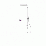 KIT DE DOUCHE THERMOSTATIQUE ÉLECTRONIQUE ET ENCASTRÉ SHOWER TECHNOLOGY AVEC CONTRÔLE ÉLECTRONIQUE COMPRIS (BLANC) - TRES 092865