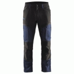 PANTALON DE TRAVAIL SERVICES STRETCH MARINE FONCÉ/NOIR TAILLE 46C - BLAKLADER