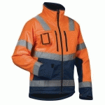 VESTE SOFTSHELL HAUTE VISIBILITÉ TAILLE S - BLAKLADER