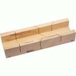 BOÎTE À ONGLET EN HÊTRE POUR BAGUETTES ET MOULURES 785-P-3 SAM OUTILLAGE