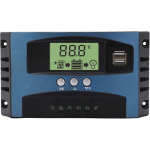 CONTRÔLEUR DE CHARGE SOLAIRE 12 V 24 V IDENTIFICATION INTELLIGENTE MPPT CHARGE ÉCRAN LCD RÉGULATEUR DE CHARGE DU PANNEAU SOLAIRE 30 A (DÉCHARGE 10 A)