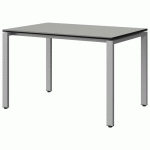 TABLE MALIBU 120X80 T6 SOUDÉ ST ISOS GRIS 1400/NO GRIS 9006 - MANUTAN EXPERT