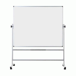 TABLEAU BLANC PIVOTANT BI-OFFICE, SURFACE EN ACIER CÉRAMIQUE DOUBLE FACE, STRUCTURE EN ALUMINIUM, 200 X 100 CM