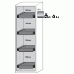 ARMOIRE SÉCURITÉ S-CLASSIC-90 S90.196.060.WDASR JAUNE