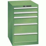 ARMOIRE VERT 564X725X850 AVEC 5 TIR. 75KG _ 14.399.030 - LISTA