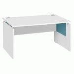 BUREAU DROIT INEO BLANC L 140 CM