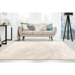 ALLOTAPIS - TAPIS DE SALON RECTANGULAIRE UNI DOUX IMPULSE IVOIRE 120X170 - IVOIRE