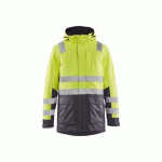 PARKA HIVER HAUTE-VISIBILITÉ JAUNE FLUO ET GRIS MOYEN - BLAKLADER