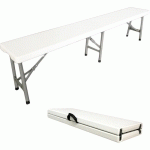 BANC PLIABLE 183CM - AVEC POIGNÉE - BANC DE JARDIN ROBUSTE - STORADDICT