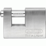 CADENAS À CLÉ - RECTANGULAIRE - 70 MM - ALUMINIUM TITALIUM - 82TI/70 ABUS