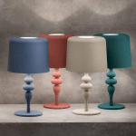 MASIERO LAMPE À POSER EVA TL1 M, 53 CM, VERT OCTANIUM