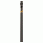 POTELET CENDRIER Ø 76 MM POMMEAU AGGLO - ZINC GRIS PROCITY - PROCITY