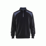 SWEAT CAMIONNEUR AVEC DÉTAIL AUX ÉPAULES - NOIR ET GRIS CLAIR - XL BLAKLADER
