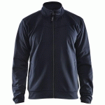 SWEAT ZIPPÉ MARINE FONCÉ/NOIR TAILLE XL - BLAKLADER