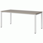 TABLE MALIBU 180X80 T6 SOUDÉ STRA ABS GRIS U727/BLC 9016