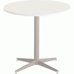TABLE TAMARIS Ø 80 PL.BLANC/BLANC PIET.SABLE/BLANC - CLEN