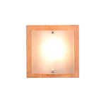 TRIO LIGHTING APPLIQUE MURALE PALI, BOIS CLAIR/BLANC, HAUTEUR 25 CM