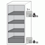 ARMOIRE SÉCURITÉ S-CLASSIC-90 S90.129.060.WDAS JAUNE