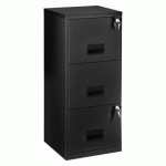 CLASSEUR MONOBLOC BUDGET 3 TIROIRS NOIR