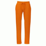 COTTOVER PANTALON SWEAT HOMME - CERTIFIÉ GOTS ORANGE - TAILLE L