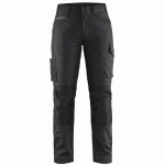 PANTALON DE TRAVAIL SERVICES STRETCH FEMME NOIR/GRIS FONCÉ TAILLE 42 - BLAKLADER