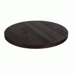 PLATEAU DE TABLE ROND WOOD NOYER FUMÉ 60 CM