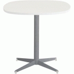 TABLE TAMARIS 80 X 80 PL.BLANC/BLANC PIET.ARGENT/BLANC - CLEN