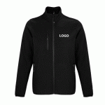 VESTE ZIPPÉE MANCHES LONGUES PUBLICITAIRE 270 GR/M² SOL'S NOIRE - MARQUAGE BRODERIE