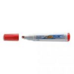 BIC MARQUEUR EFFAÇABLE À SEC POUR TABLEAUX BLANCS POINTE BISEAU ENCRE À BASE D'ALCOOL ROUGE VELLEDA 1751