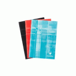 LOT DE 5 - BLOC PUPITRE AGRAFÉ EN-TÊTE A4 80 FEUILLES DÉTACHABLES LIGNÉ + MARGE COULEUR ALÉATOIRE - ASSORTIS