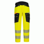 PORTWEST DX453 PANTALON DE TRAVAIL STRETCH DX4 HV JAUNE/NOIR - TAILLE 34 - STANDARD