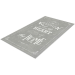 WELLHOME - TAPIS SALON EN POLYESTER KITCHENHEARTHOME ARGENT - 60X100CM - ARGENT