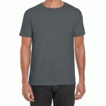 TEE-SHIRT MANCHES COURTES COL ROND ANTHRACITE T.S