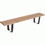 BANQUETTE ENFANTS RÉCRÉ MATERNELLE - RÉSINEUX TEINTÉ ACAJOU - MANUTAN COLLECTIVITÉS