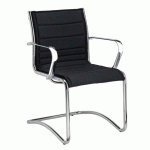 CHAISE VISITEUR ANDREA - TISSU NOIR