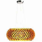 PRIVATEFLOOR - LAMPE DE PLAFOND - LAMPE SUSPENDUE BOULES DE CRISTAL - 50CM - SAVONI DORÉ - ACRYLIQUE, PLASTIQUE - DORÉ