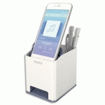 POT À CRAYONS SOUND WOW DUO COLOUR, BLANC - LOT DE 3