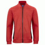 PROJOB 2129 SWEATSHIRT PRIO BICOLORE FULL ZIP ROUGE - TAILLE XXXXL