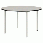 TABLE MALIBU Ø 120 T5 4P STR ANTIB BLC SE W911/NOIR BLC 9016