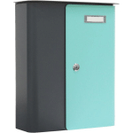 ZIEFEN BOÎTE AUX LETTRES ANTHRACITE TURQUOISE - PROFIRST